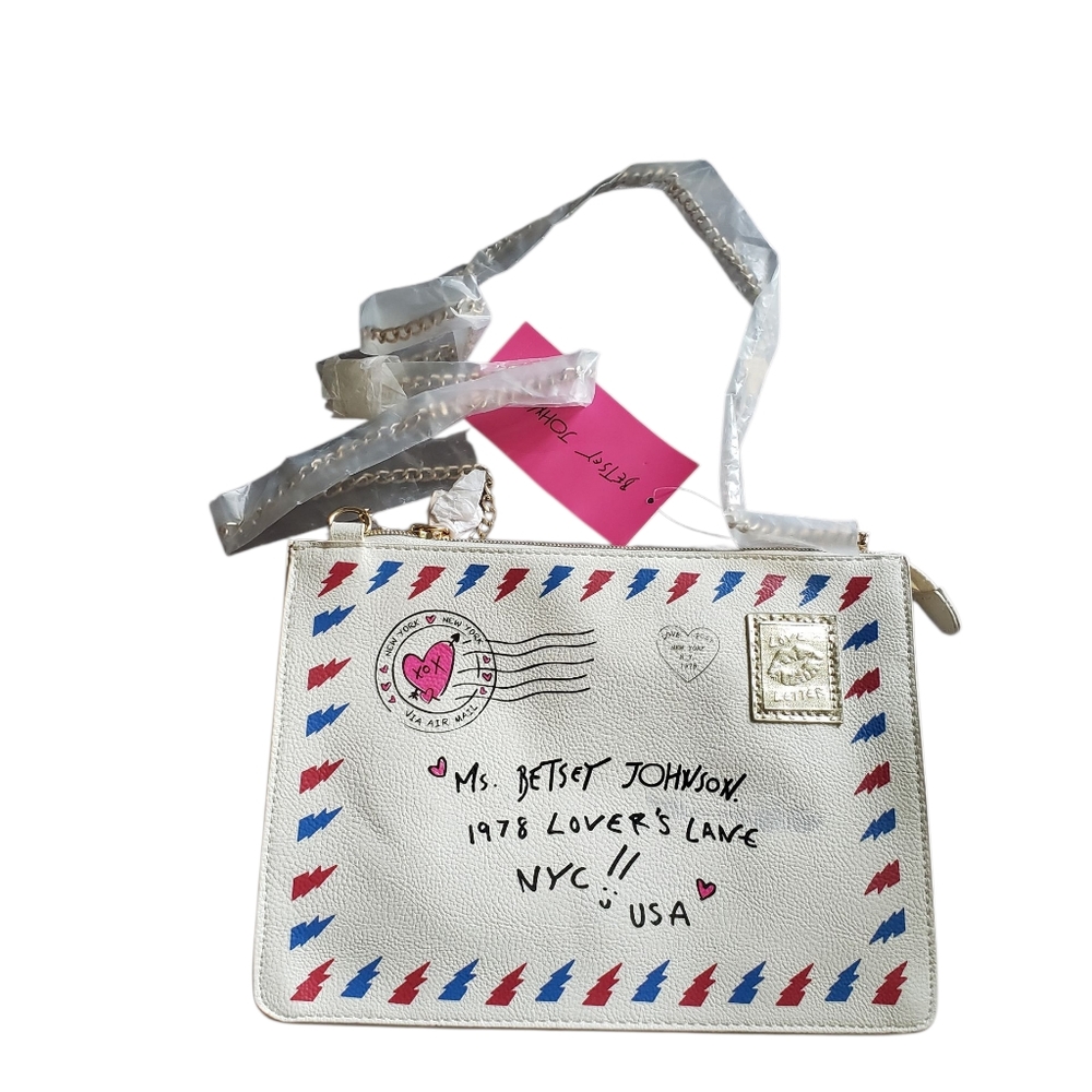 BETSEY JOHNSON Love Letter S.W.A.K. Crossbody Shoulder Bag Purse PLEASE READ.
